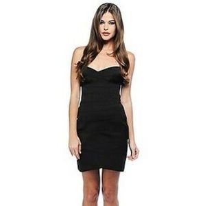 BB Dakota Black Strapless Dress